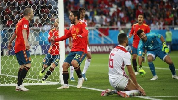 Tây Ban Nha hào Morocco 2-2