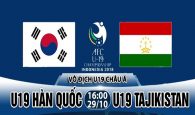 Nhận định U19 Hàn Quốc vs U19 Tajikistan