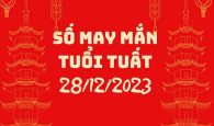 Số may mắn tuổi Tuất hôm nay 28/12/2023