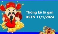 Thống kê lô gan XSTN 11/1/2024