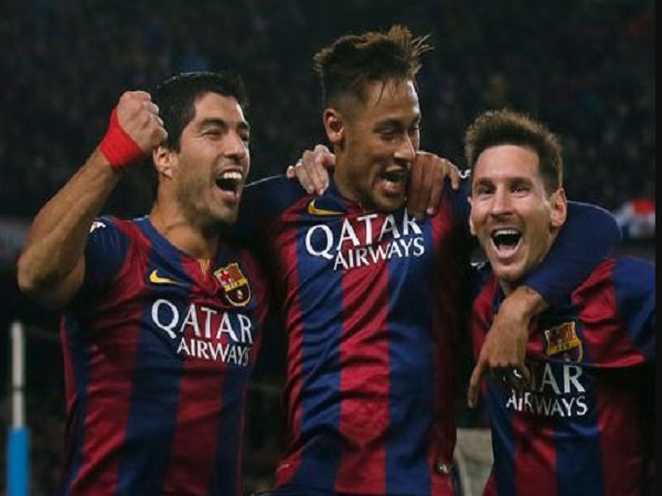 "MSN" (Messi - Suarez - Neymar) của Barcelona là bộ 3 tiền đạo hay nhất thế giới
