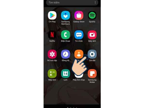 Mở Cài đặt trên iPhone để tìm ứng dụng Messenger