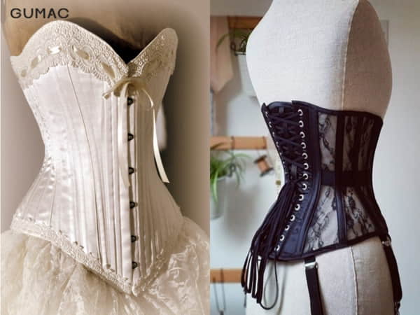 Các bước mặc corset đúng cách