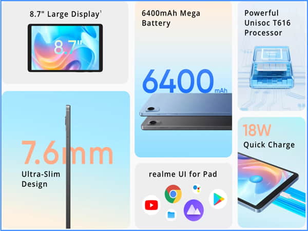 Realme Pad Mini – Giá tốt, cấu hình nhỉnh